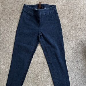 Multiples straight leg pant, denim